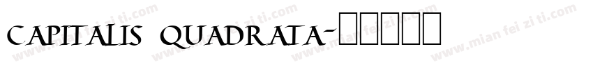 capitalis quadrata字体转换